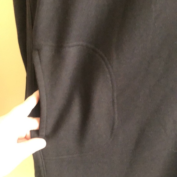 Athleta Black Mala Hoodie Sweatshirt Midi Dress - Picture 5 of 9